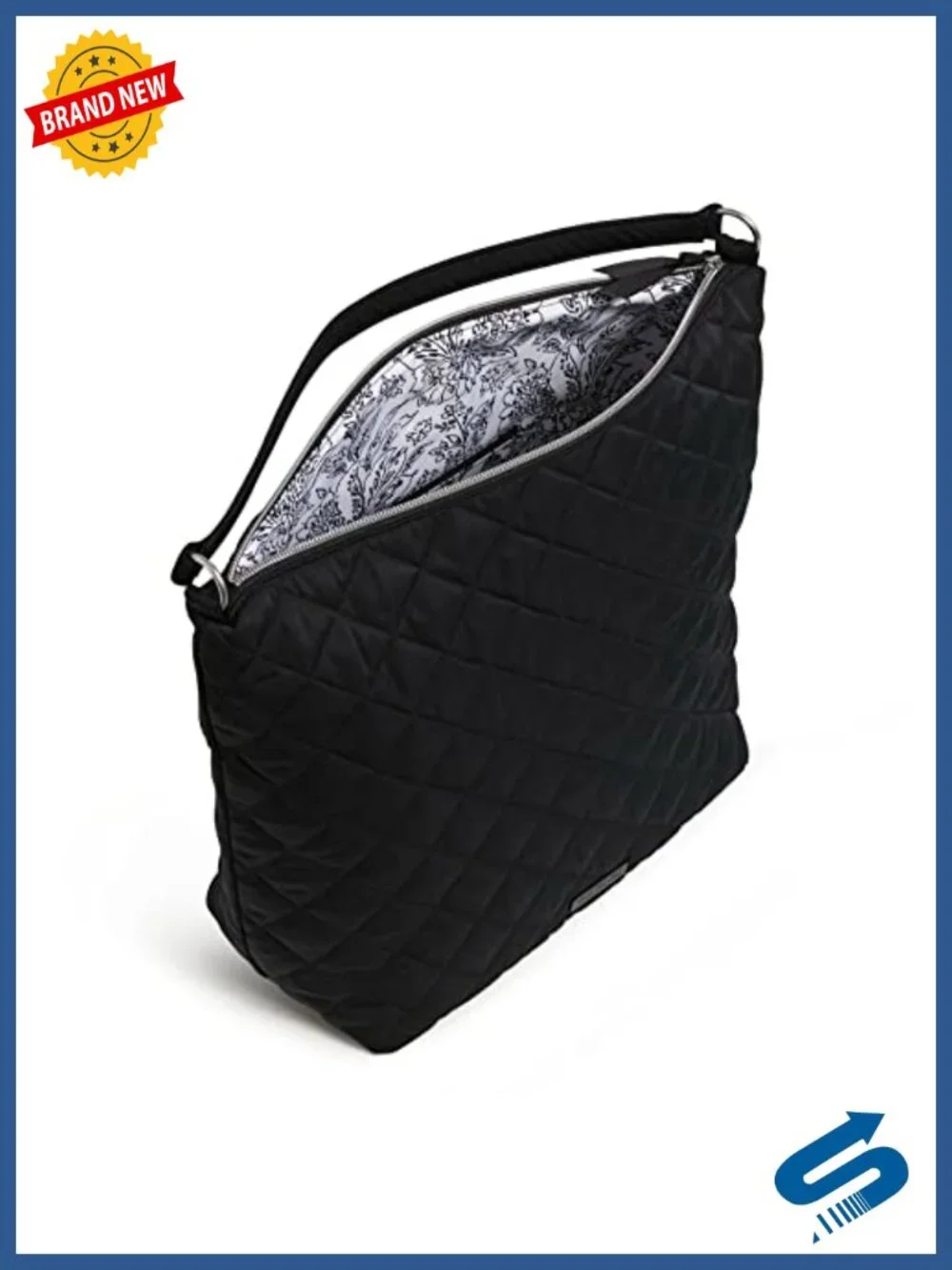 Performance Twill Oversized Hobo Shoulder Bag, Lightweight Water-Repellent